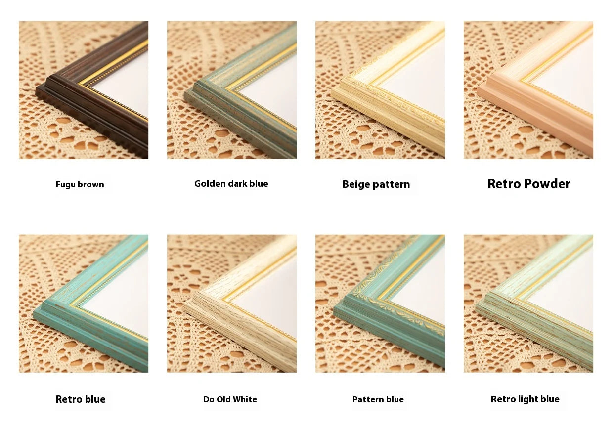 Wooden Photo Frame Stand for Kids, Picture Wall Hanging, Living Room Decor