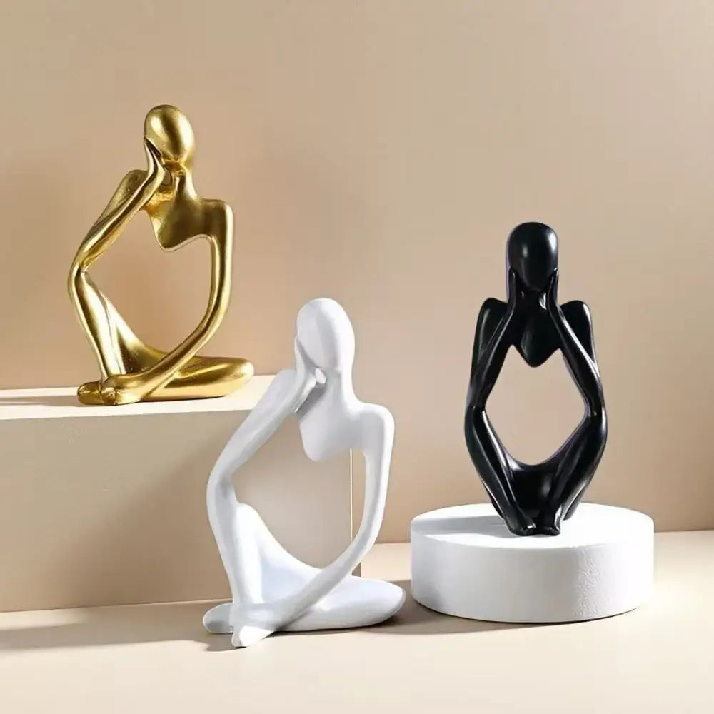2025 Abstract Resin Sculpture Set - 3-Piece Modern Art Decor