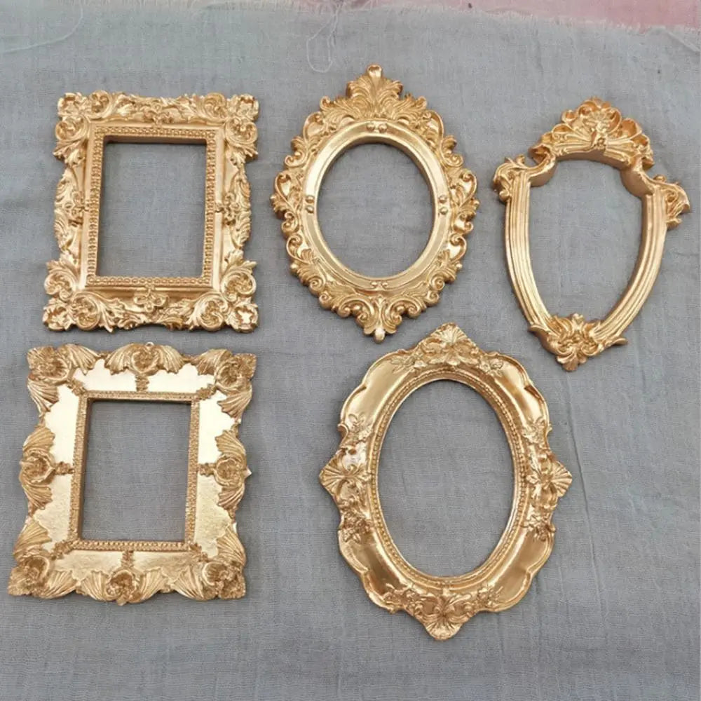 Wall Decoration Vintage Golden Retro Photo Frame
