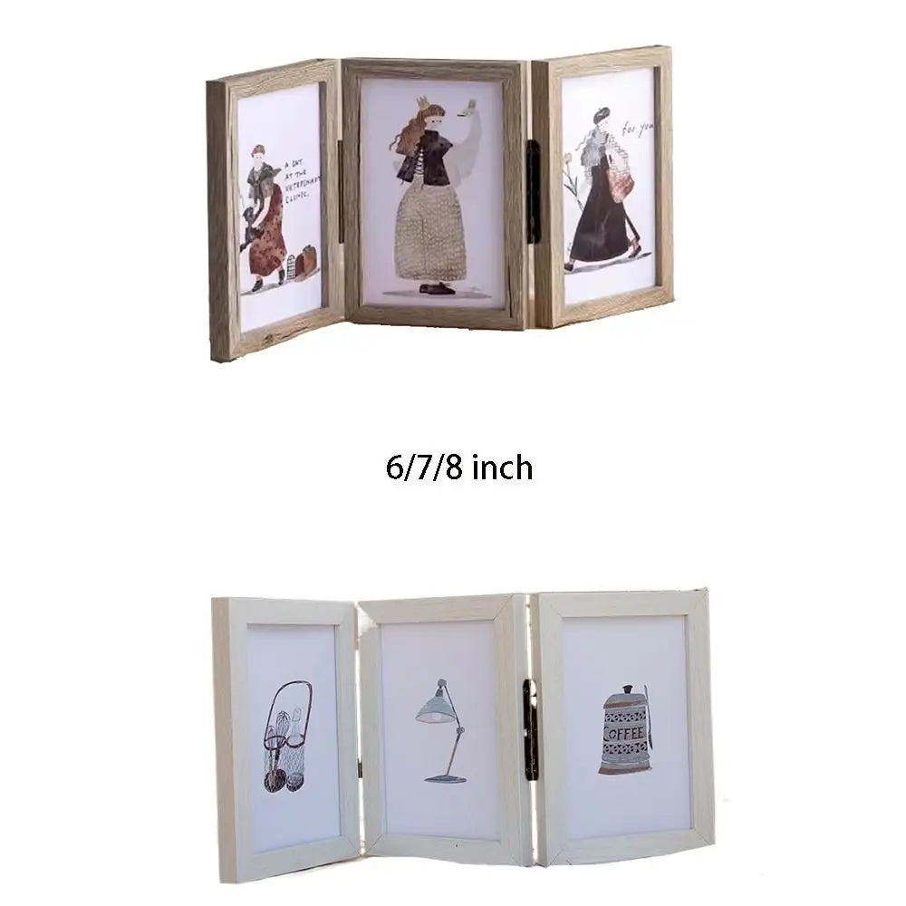 Home Decoration 6/7/8 Inch Photo Frame Stand Folding Creative Picture Frame