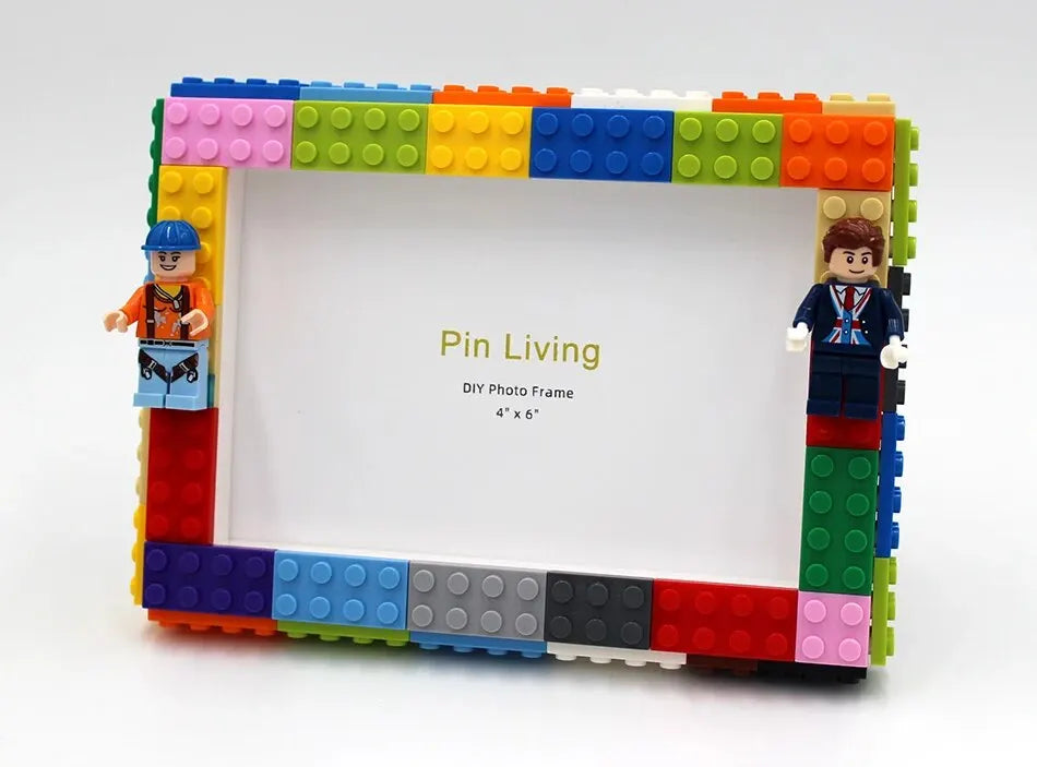 DIY Clourful Building Blocks Photo Frame For Home Decoration