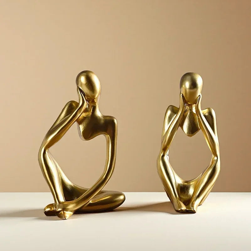 2025 Abstract Resin Sculpture Set - 3-Piece Modern Art Decor