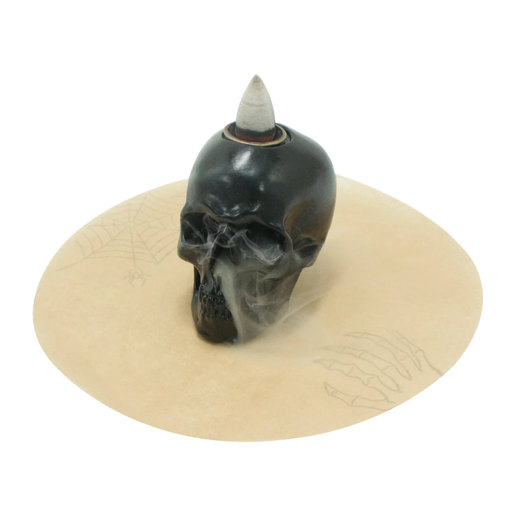 1 black skull incense burner bracket, reflux incense burner