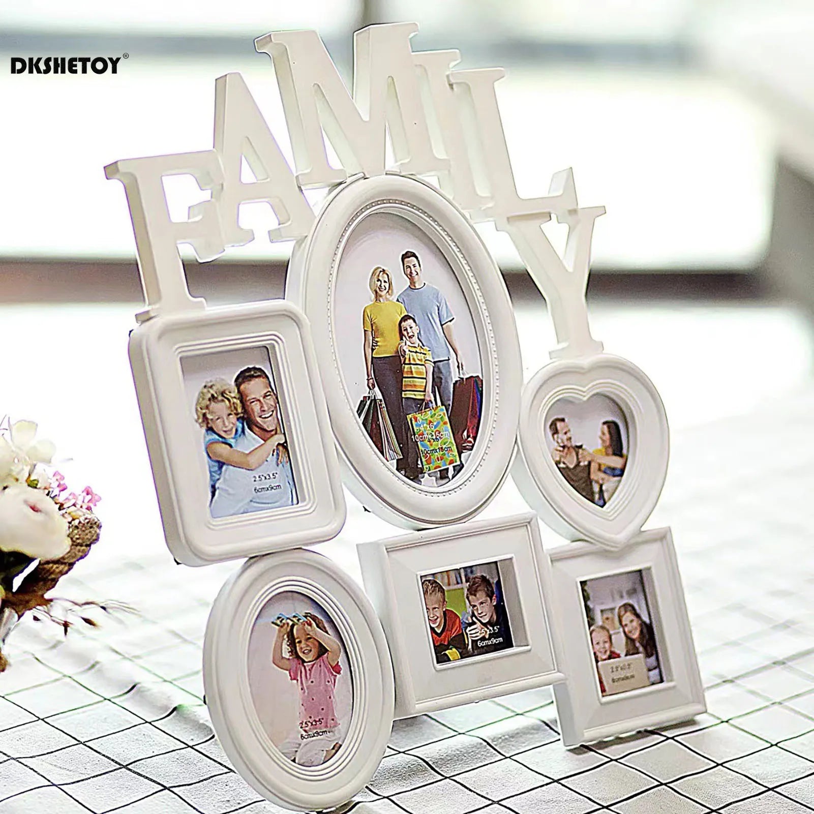6 Pictures Family Photo Frames Wall Decor Wall Mount Photo Frame