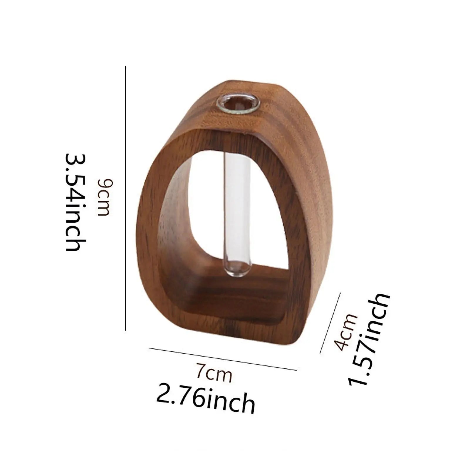 Wooden Glass Flower Vase Hydroponic Flower Hydroponics Water