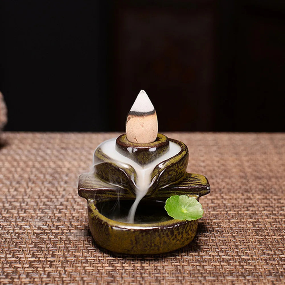 Waterfall Backflow Incense Burner Incense Fountain Incense For Home Decor