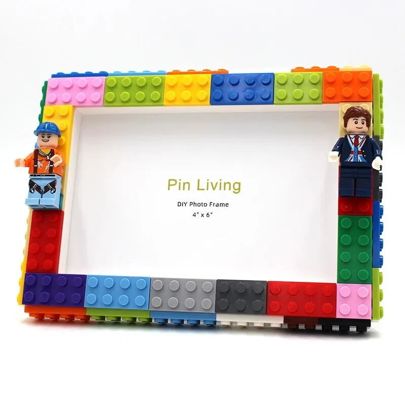 DIY Clourful Building Blocks Photo Frame For Home Decoration