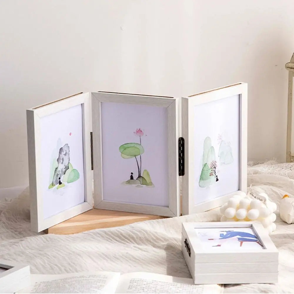 Home Decoration 6/7/8 Inch Photo Frame Stand Folding Creative Picture Frame
