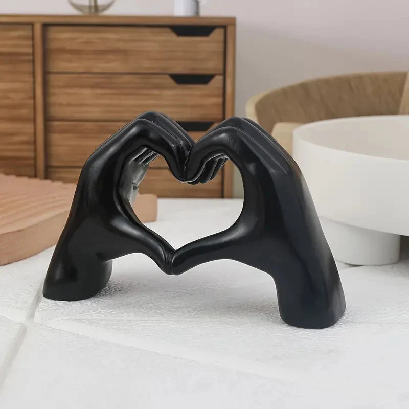 Resin Love Gesture Statues Sculptures Desktop Ornament Sculpture