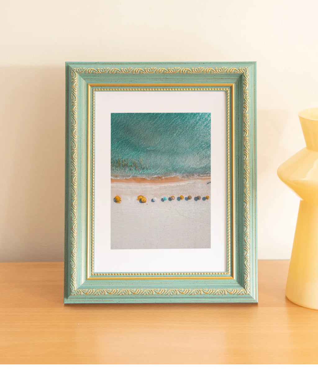 Wooden Photo Frame Stand for Kids, Picture Wall Hanging, Living Room Decor