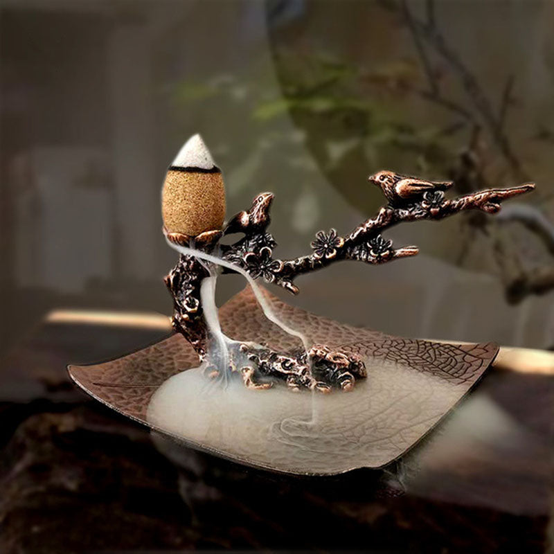 Incense Burner Aroma Burner Creative Lotus Bunrer Cones Backflow Incense Holder