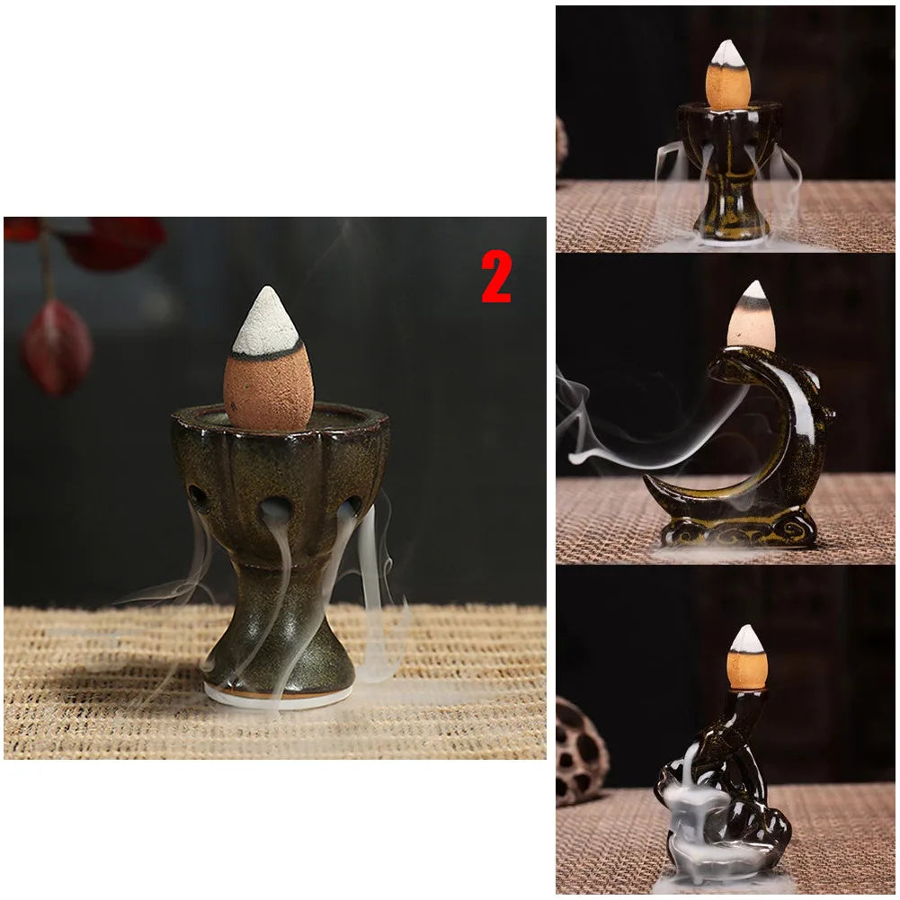 Waterfall Backflow Incense Burner Incense Fountain Incense For Home Decor