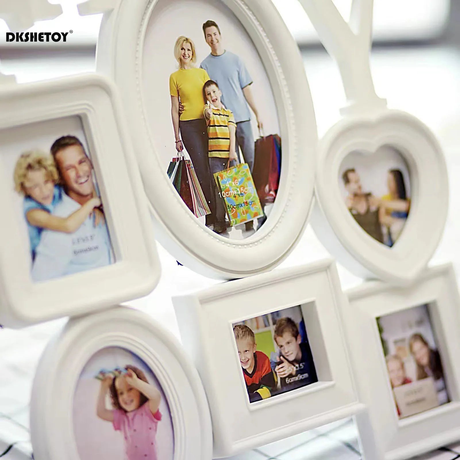 6 Pictures Family Photo Frames Wall Decor Wall Mount Photo Frame