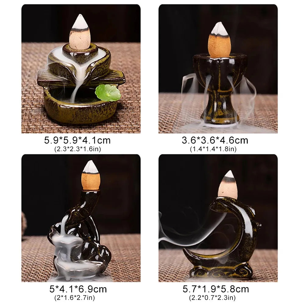 Waterfall Backflow Incense Burner Incense Fountain Incense For Home Decor