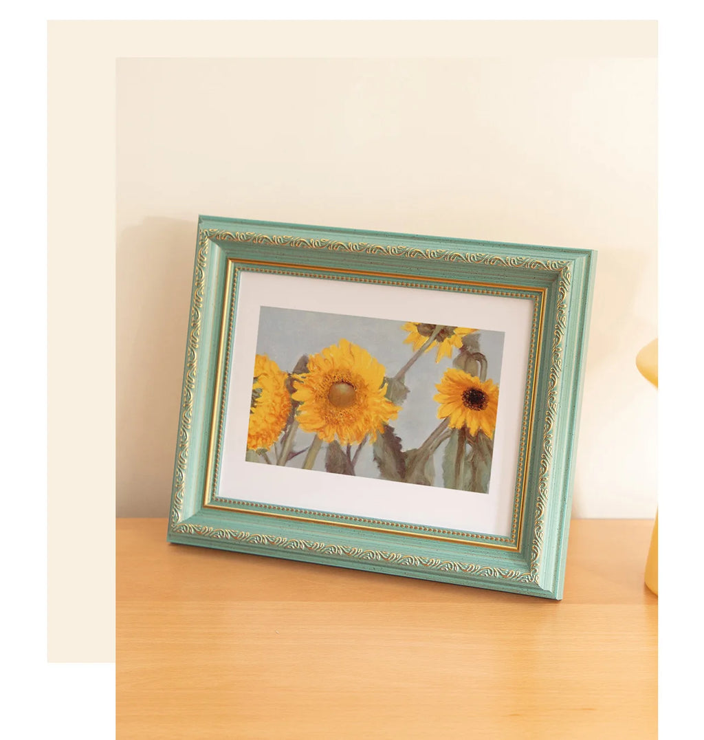Wooden Photo Frame Stand for Kids, Picture Wall Hanging, Living Room Decor