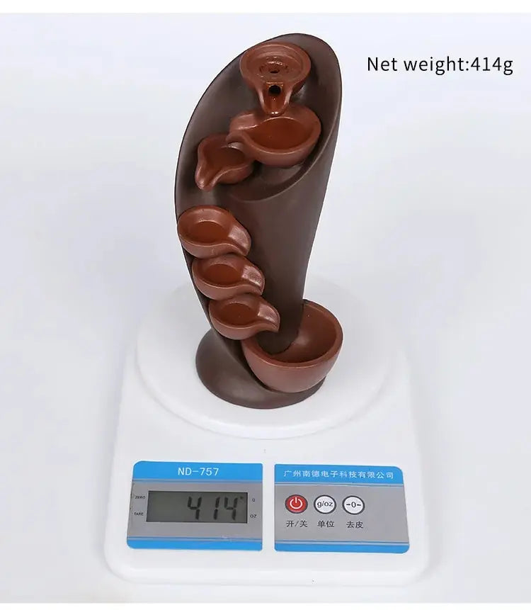 Ceramic Waterfall Incense Burner, Waterfall Incense Burner Holder,