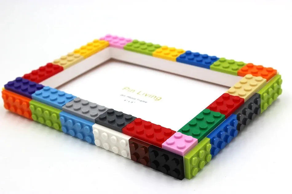 DIY Clourful Building Blocks Photo Frame For Home Decoration