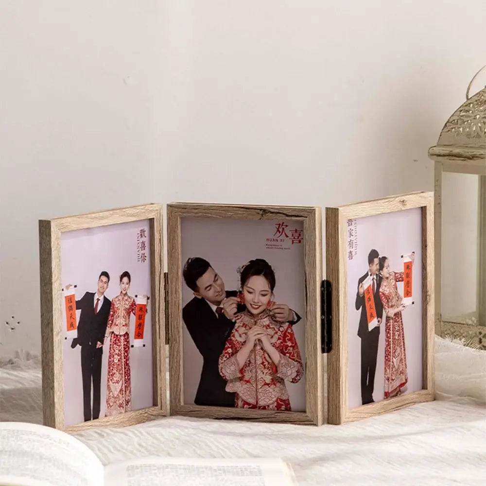 Home Decoration 6/7/8 Inch Photo Frame Stand Folding Creative Picture Frame