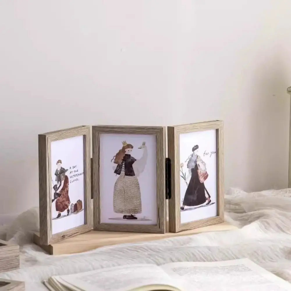 Home Decoration 6/7/8 Inch Photo Frame Stand Folding Creative Picture Frame