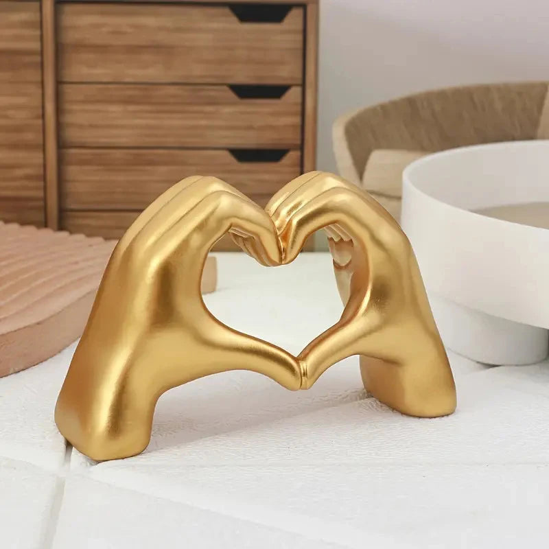 Resin Love Gesture Statues Sculptures Desktop Ornament Sculpture