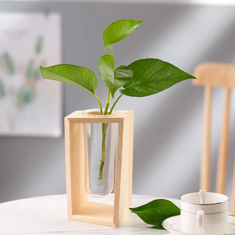 New wooden vase, hydroponic flower arrangement decoration ornament,