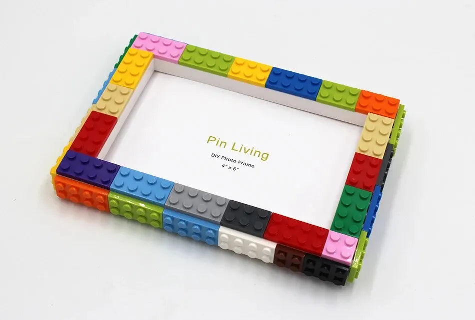 DIY Clourful Building Blocks Photo Frame For Home Decoration