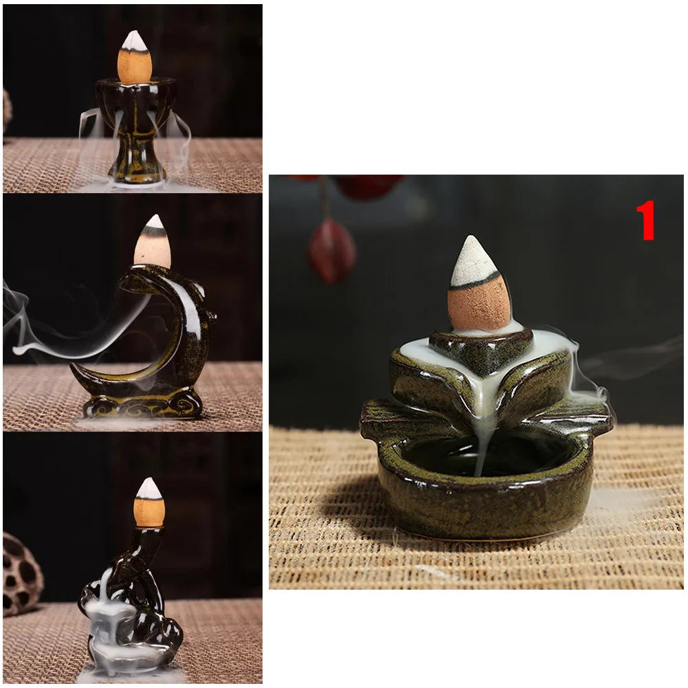 Waterfall Backflow Incense Burner Incense Fountain Incense For Home Decor