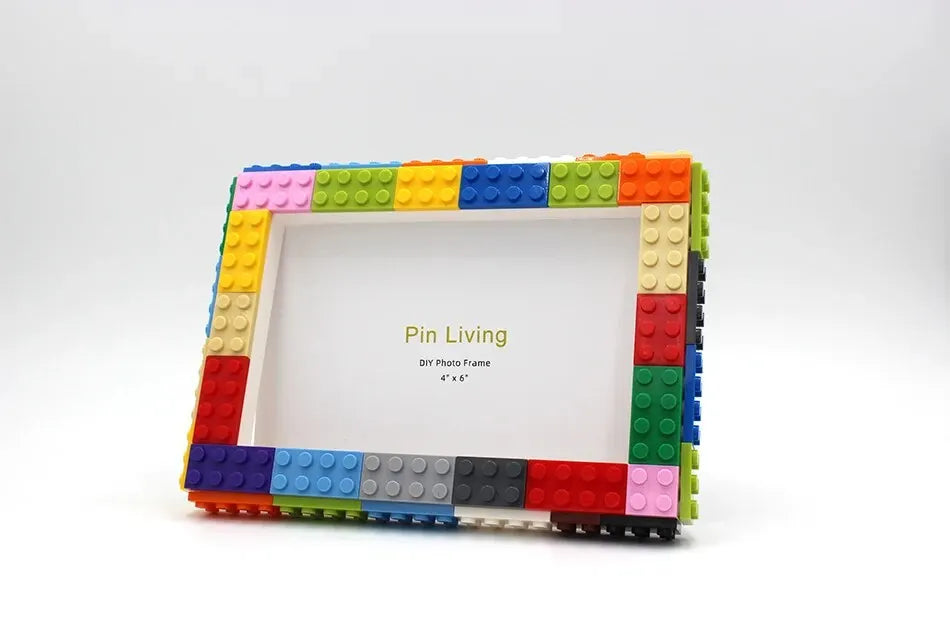 DIY Clourful Building Blocks Photo Frame For Home Decoration