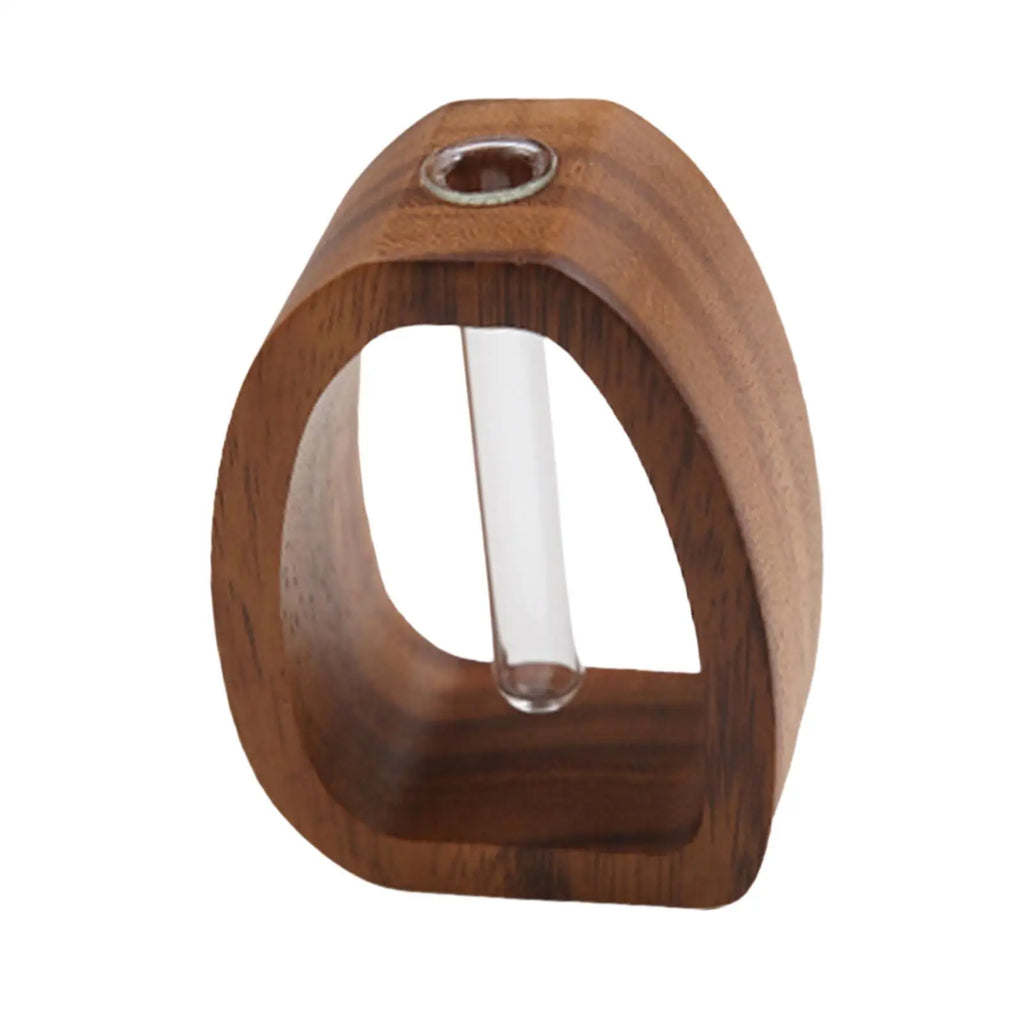 Wooden Glass Flower Vase Hydroponic Flower Hydroponics Water