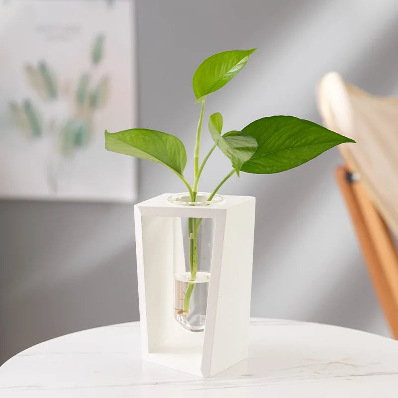 New wooden vase, hydroponic flower arrangement decoration ornament,