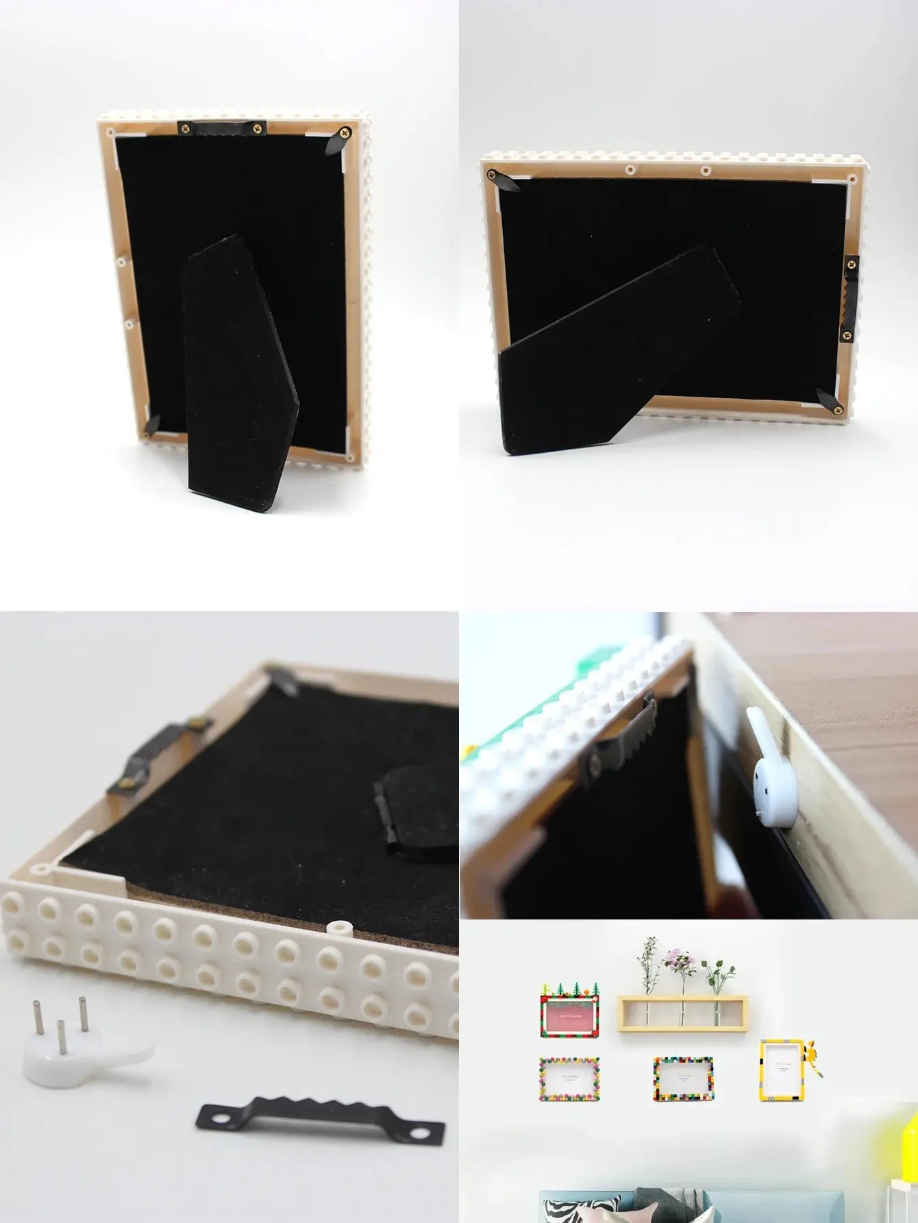 DIY Clourful Building Blocks Photo Frame For Home Decoration