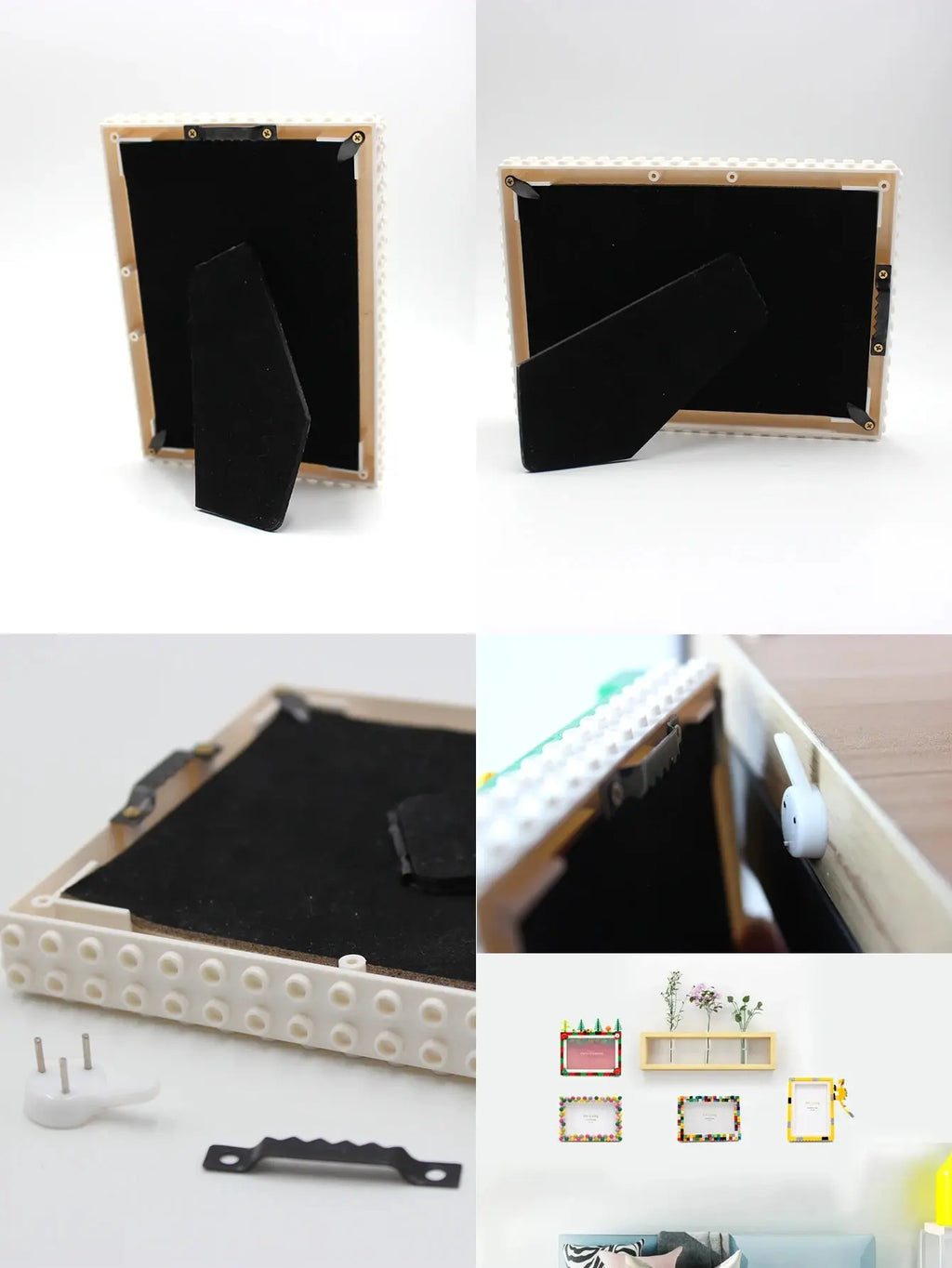 DIY Clourful Building Blocks Photo Frame For Home Decoration