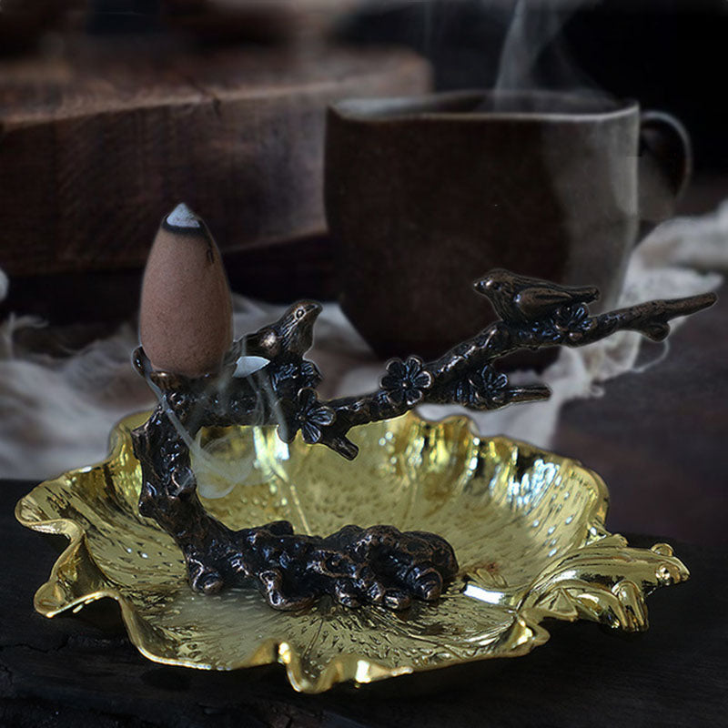 Incense Burner Aroma Burner Creative Lotus Bunrer Cones Backflow Incense Holder