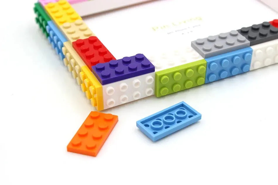 DIY Clourful Building Blocks Photo Frame For Home Decoration
