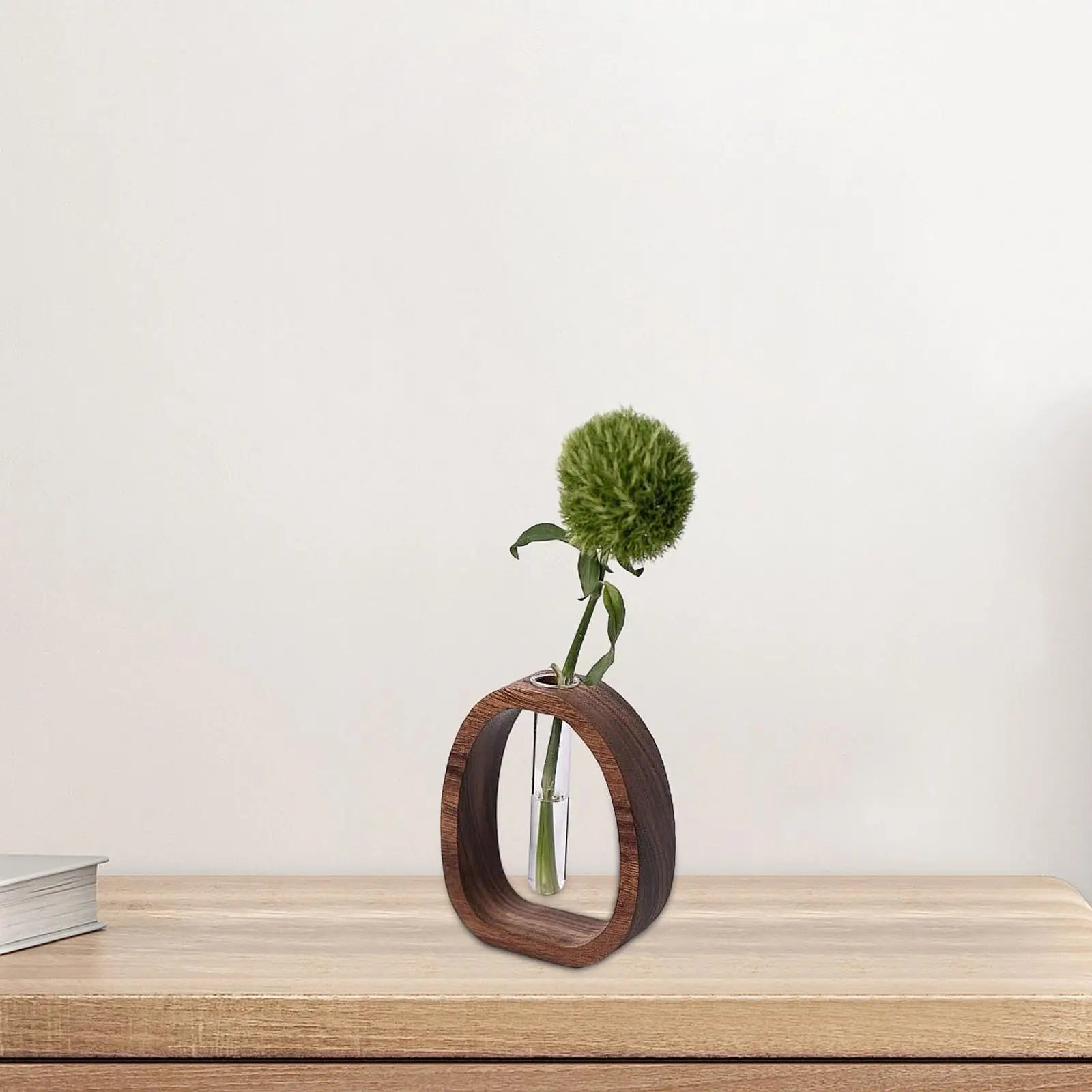 Wooden Glass Flower Vase Hydroponic Flower Hydroponics Water