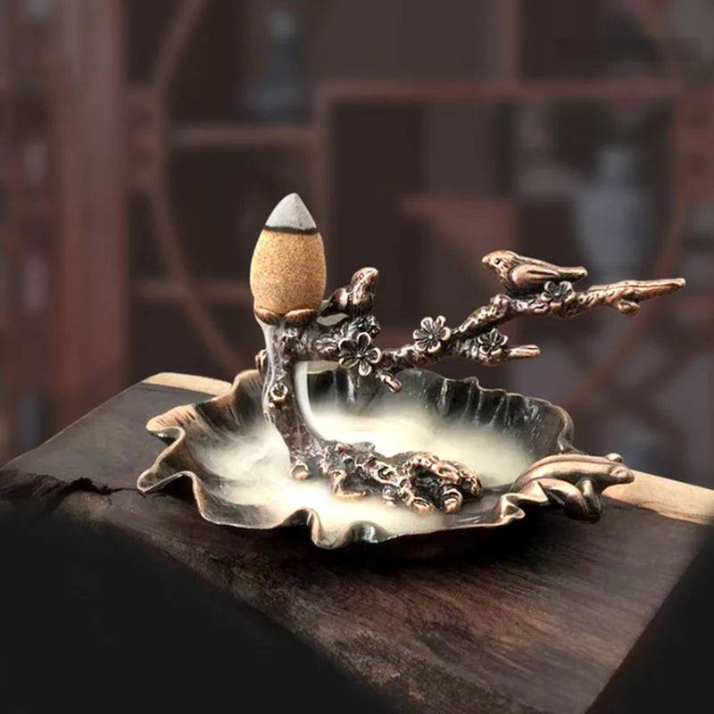 Incense Burner Aroma Burner Creative Lotus Bunrer Cones Backflow Incense Holder