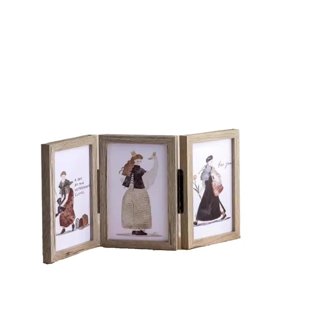 Home Decoration 6/7/8 Inch Photo Frame Stand Folding Creative Picture Frame